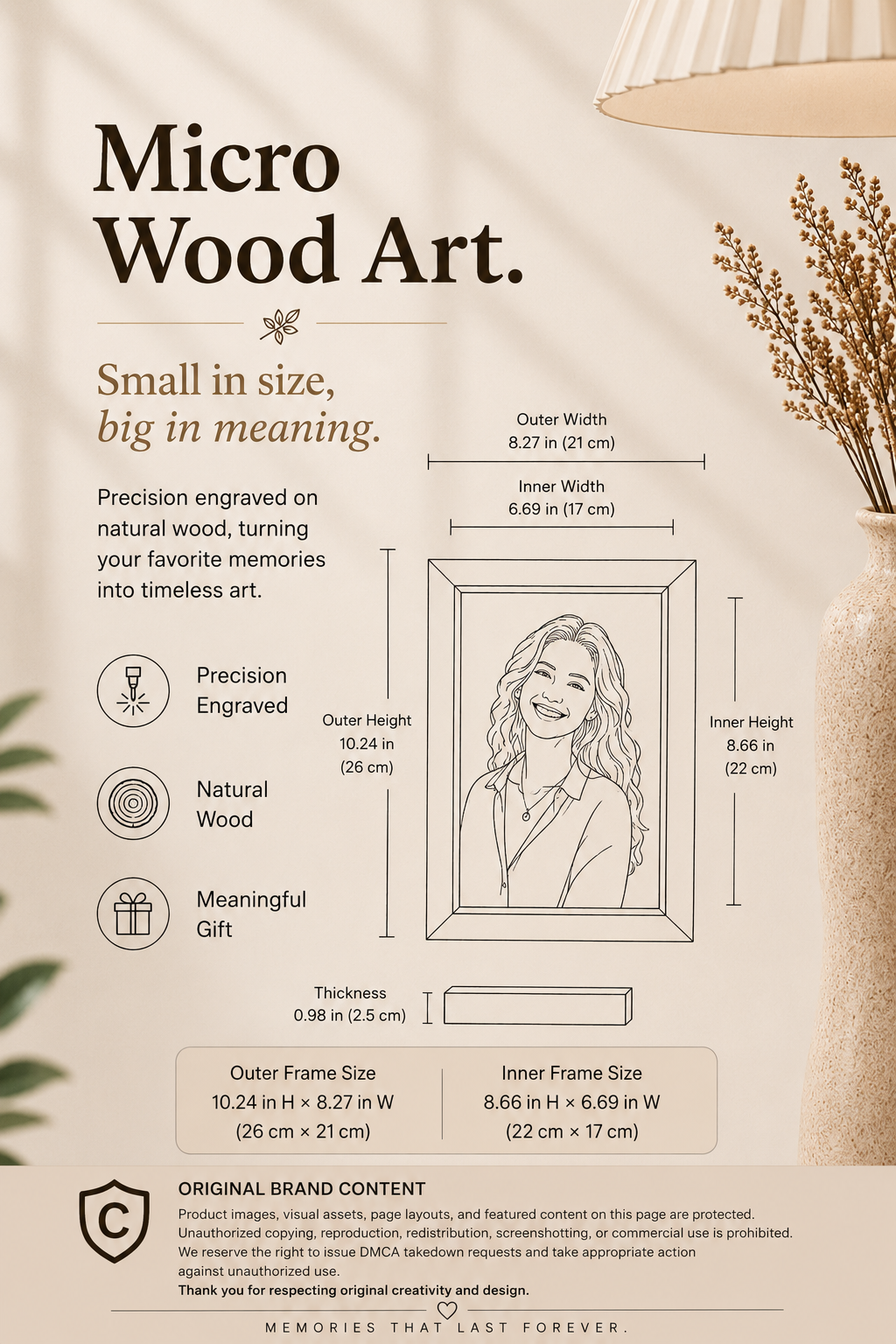 Personalized Photo Wood Engraving