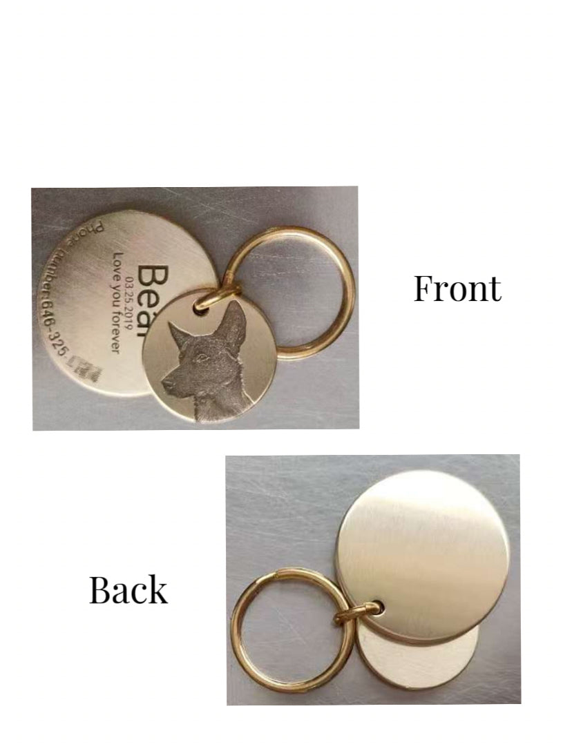 Golden Memory Double-Layer Pet Tag