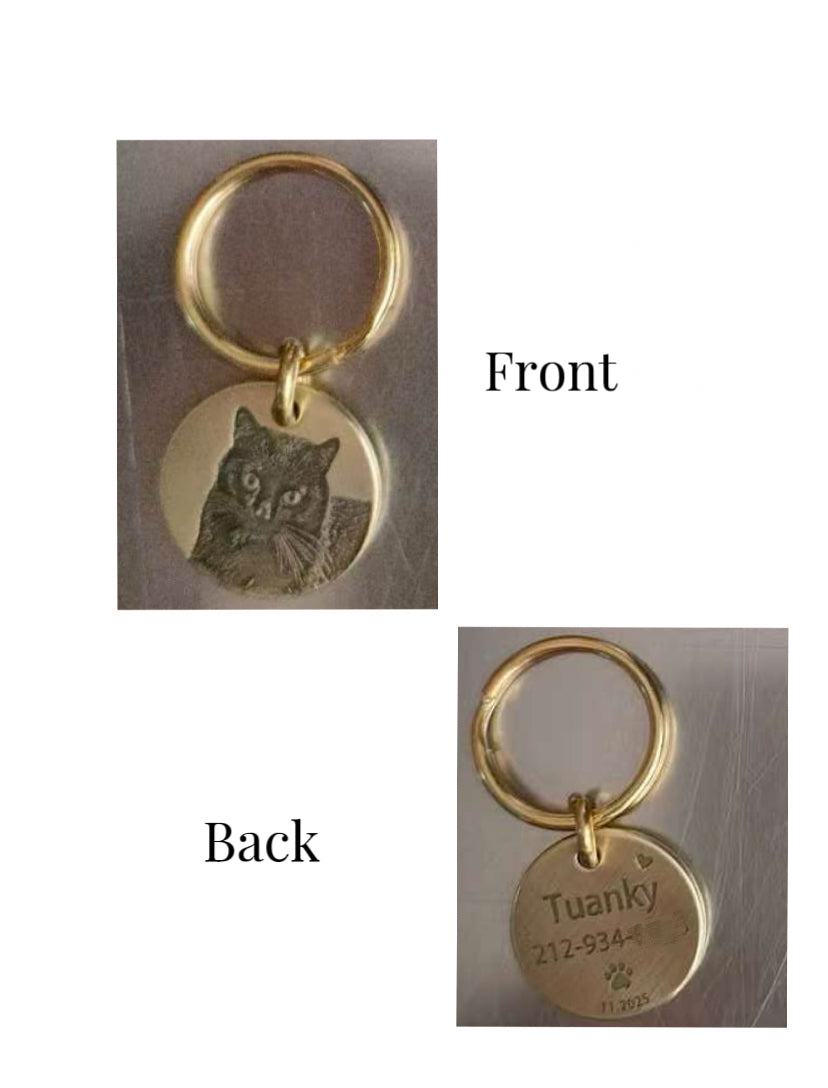Golden Memory Pet Tag