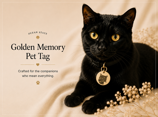 Golden Memory Pet Tag