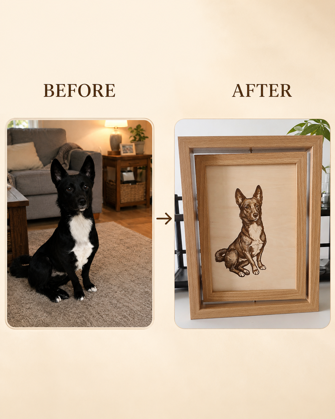 Personalized Photo Wood Engraving