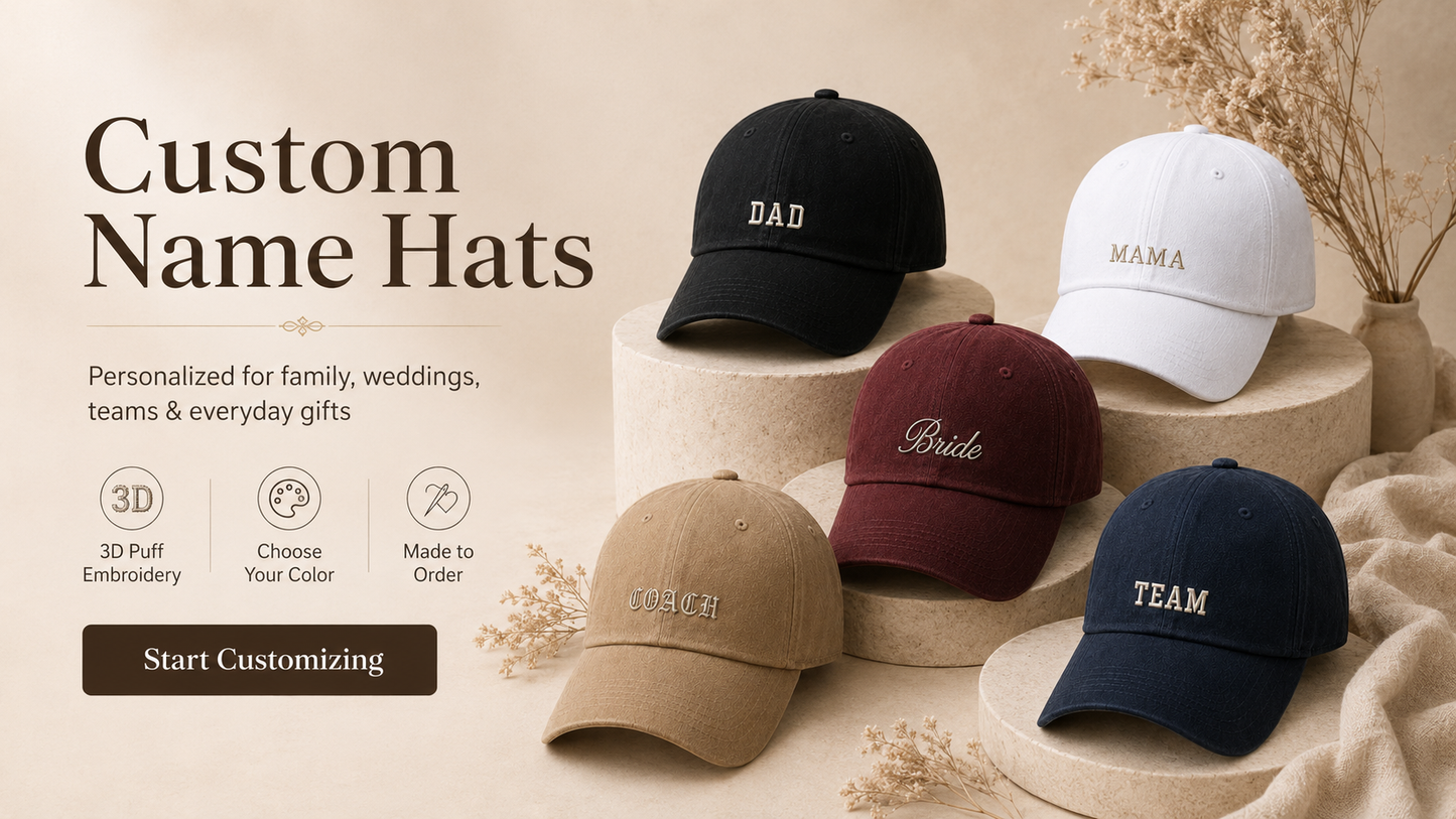 Personalized 3D Puff Baseball Cap
